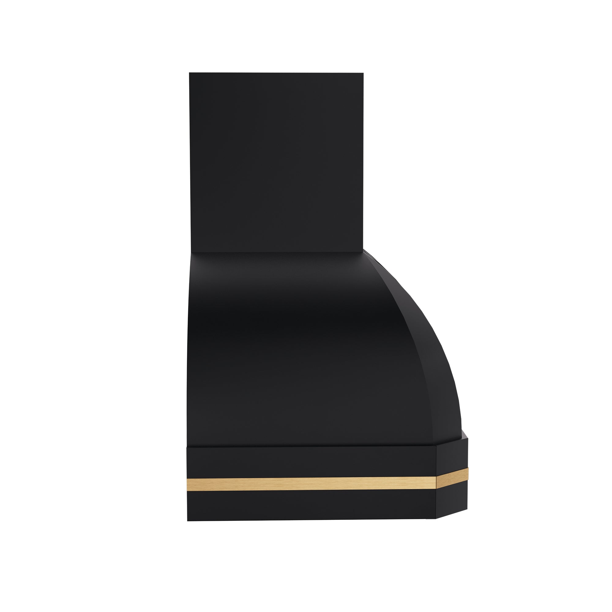 black stainless_steel_kitchen_hood_with_brass_accent_42inch