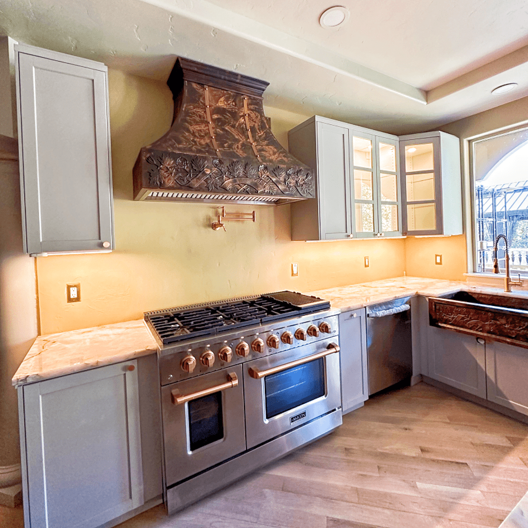 copper_kitchen_hood_aged_finish_with_dark_patina_48inch