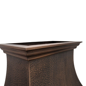 custom copper range hood 36 inch