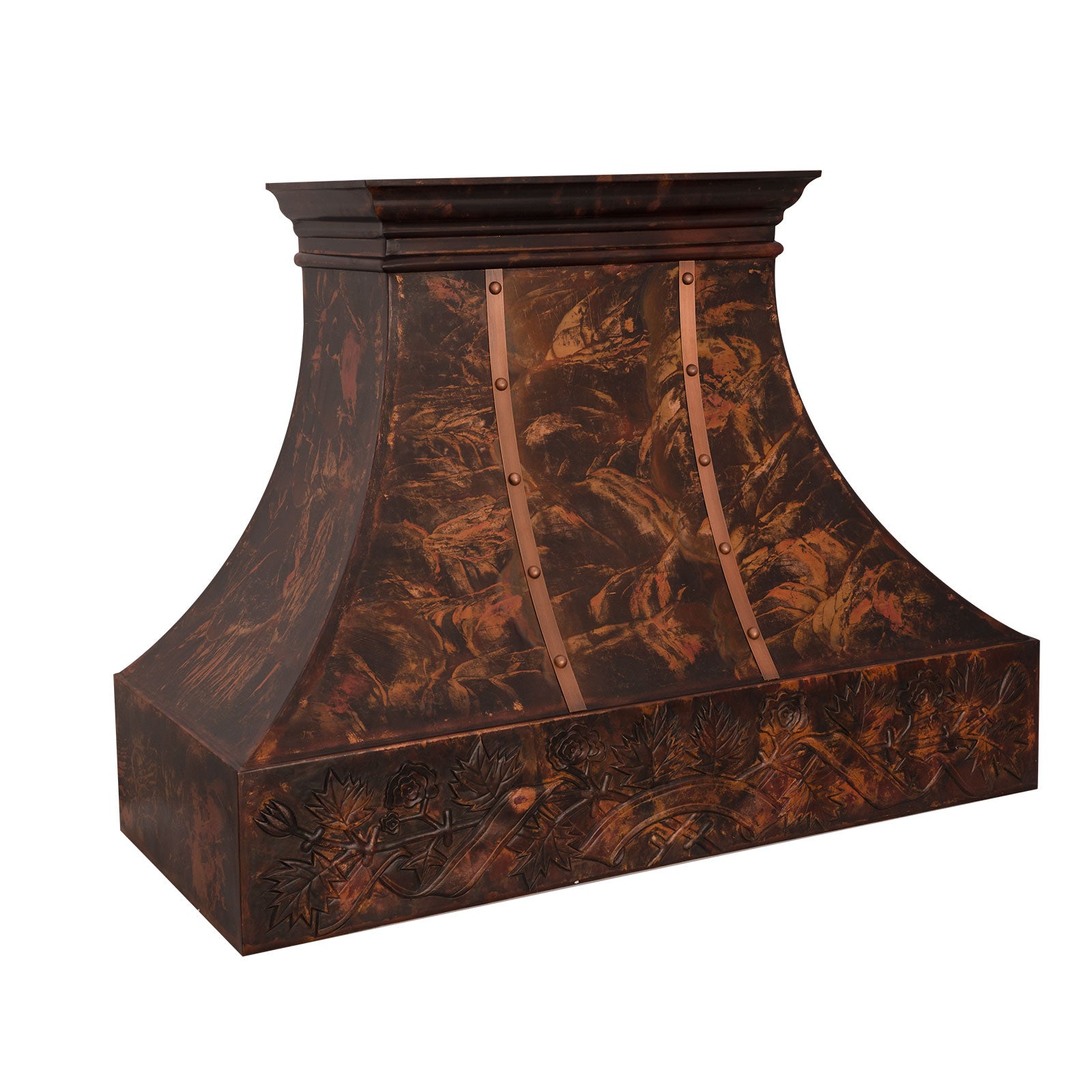 custom_copper_range_hood_hammered_finish_36inch_wall_mount