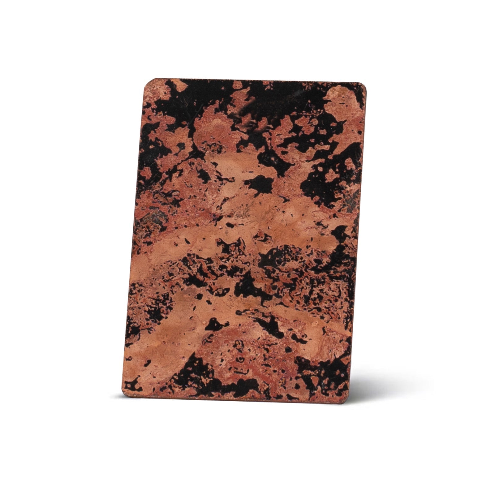 Akicon Fire Hand Light Hammered Copper Sample