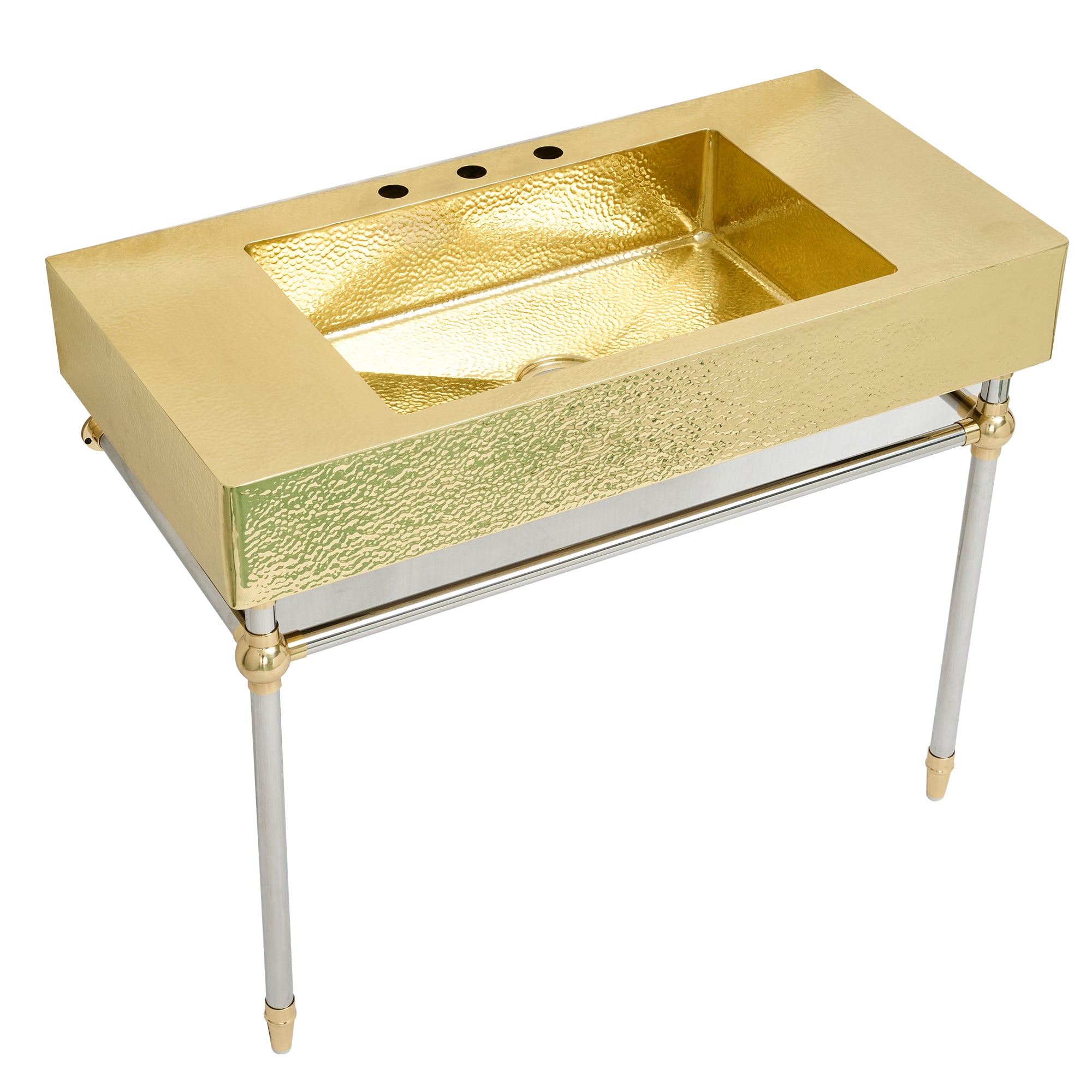 hammered_copper_bathroom_sink_unique_patterned_texture