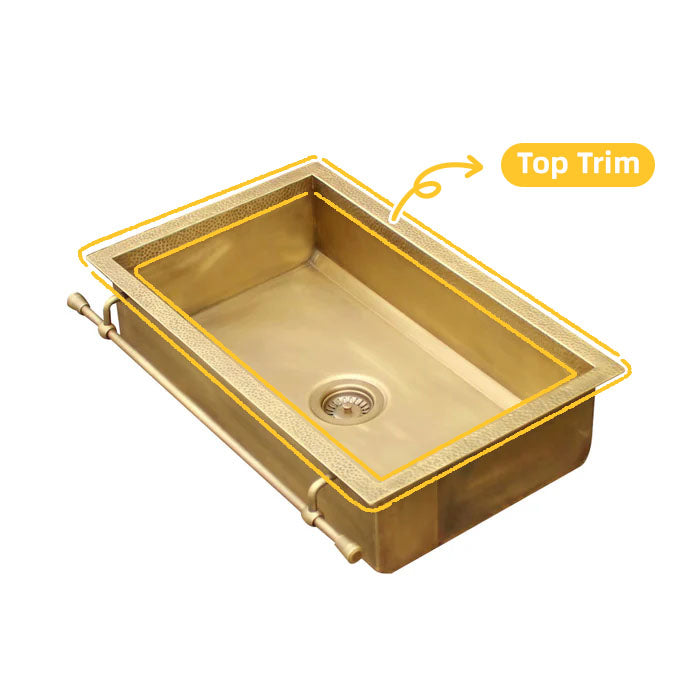 Akicon Equal Bowl Farmhouse Copper Kitchen Sink - AKS506