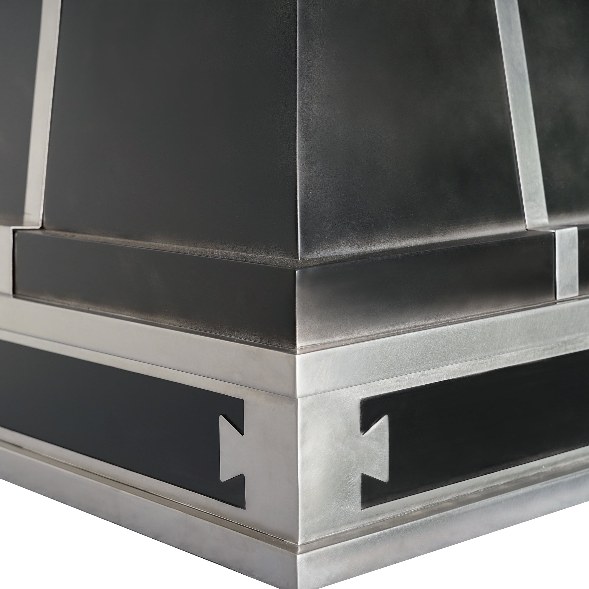 handcrafted_stainless_steel_hood_with_blackened_edges_42inch