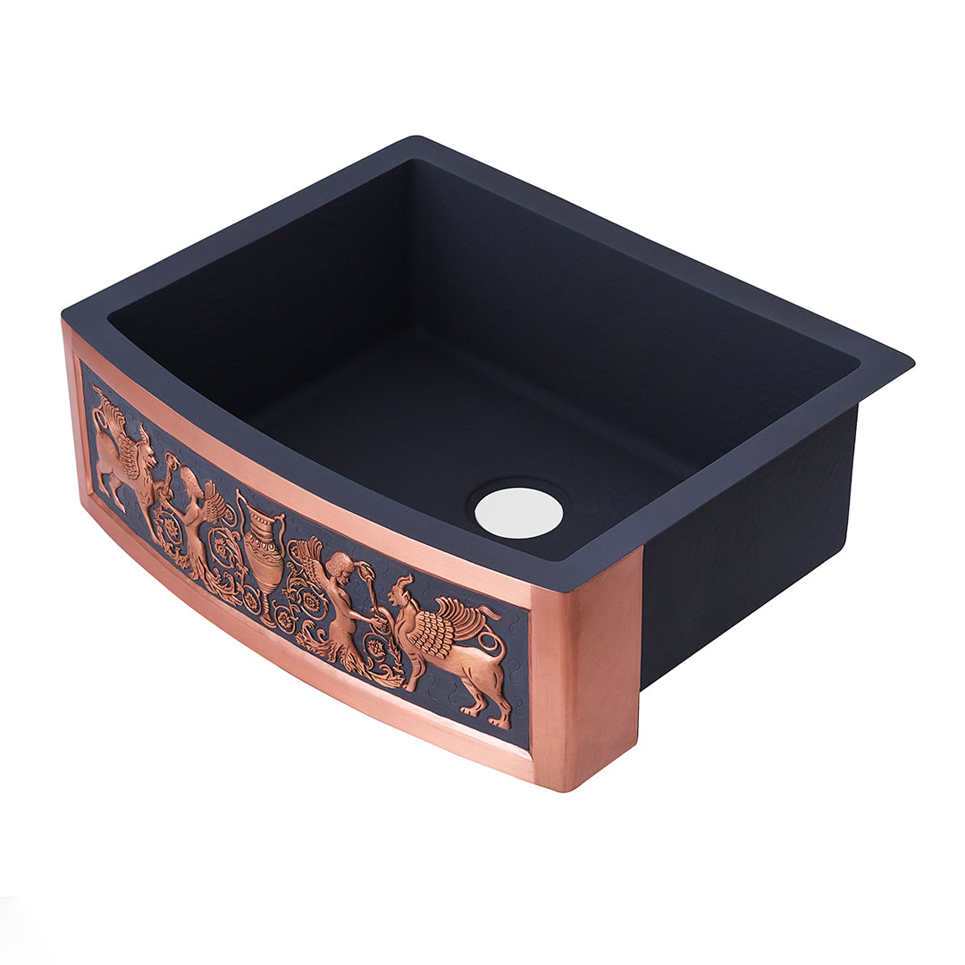 handmade-copper-antique-kitchen-sink