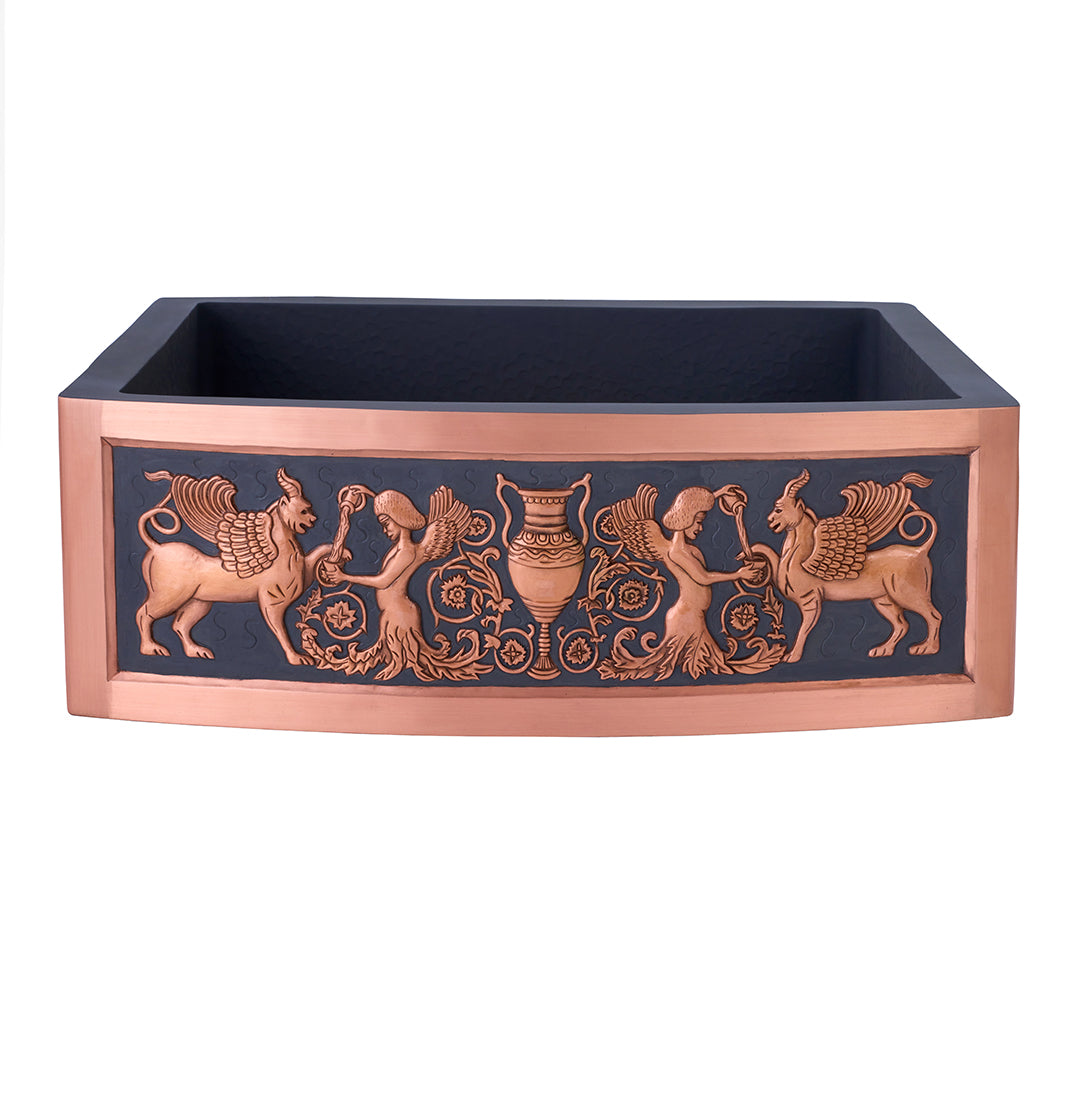 handmade-copper-rustic-kitchen-sink