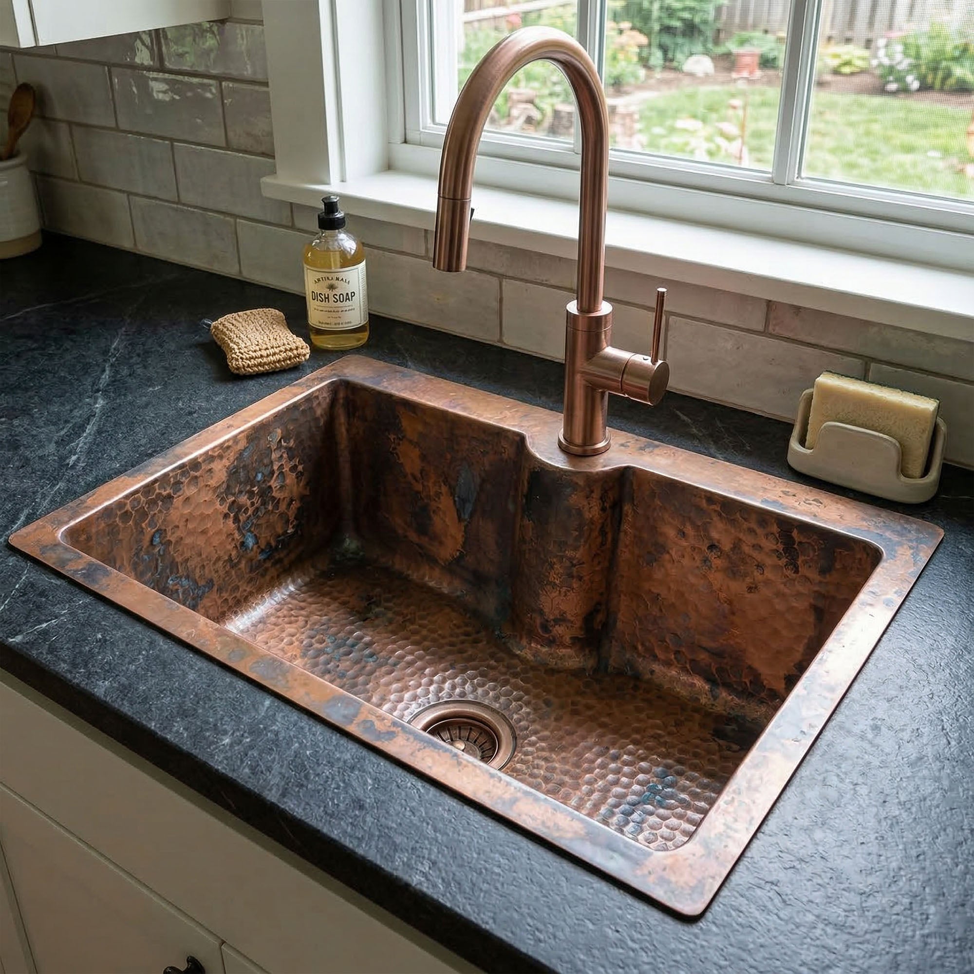 handmade-undermount-copper-kitchen-sink