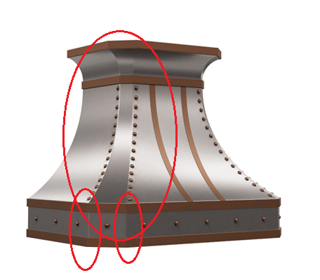 Custom stainless steel range hood for Sunil Benjamin