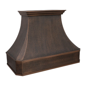 copper kitchen range hood with vent