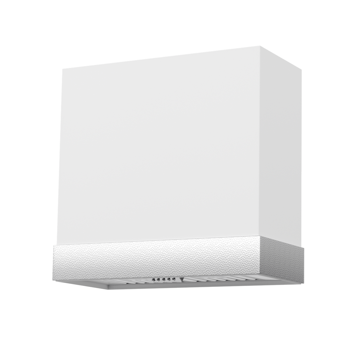 30" Architectural-Band Stainless Steel Range Hood with Copper Trim