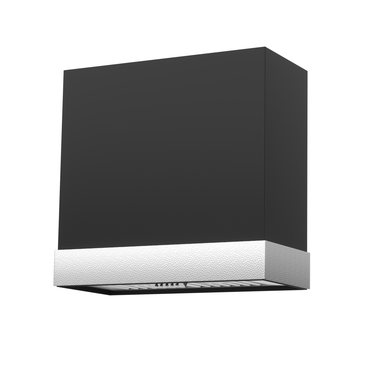 30" Architectural-Band Stainless Steel Range Hood with Copper Trim