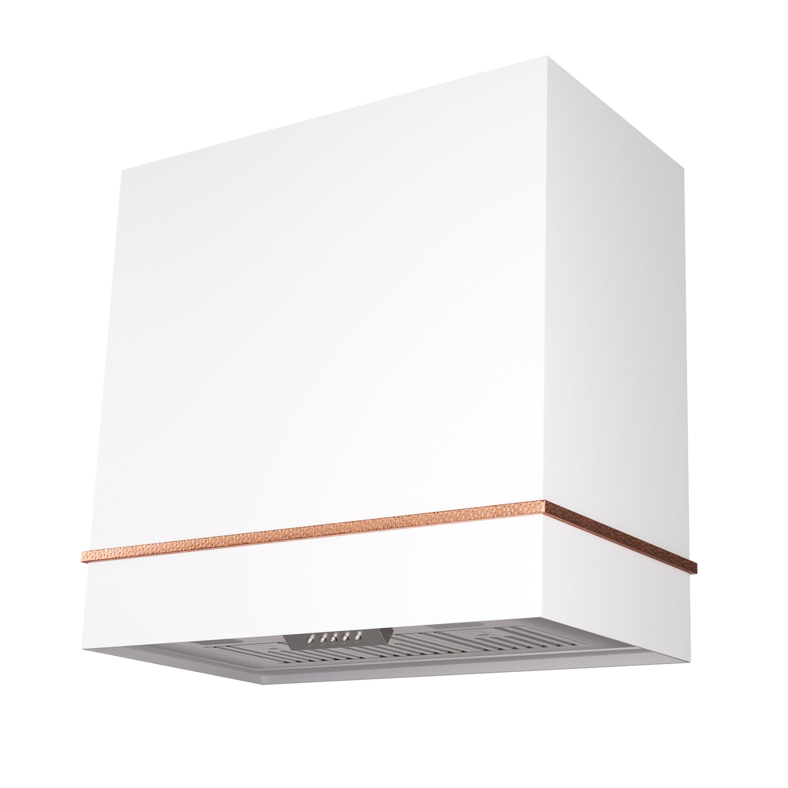 modern-white-steel-range-hood-with-blower quiet-strong suction