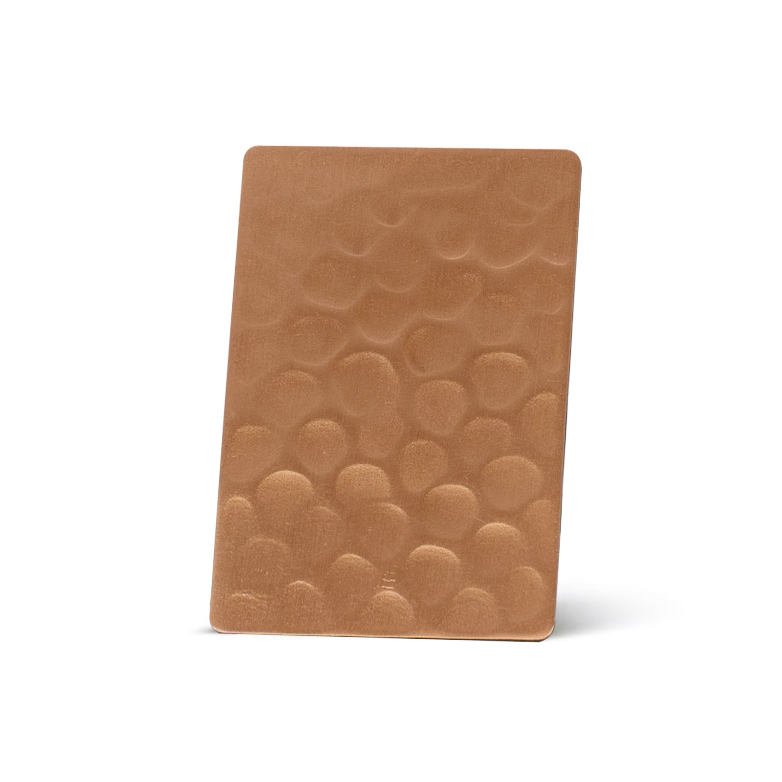 Akicon Brushed Copper Beehive Hammered Sample