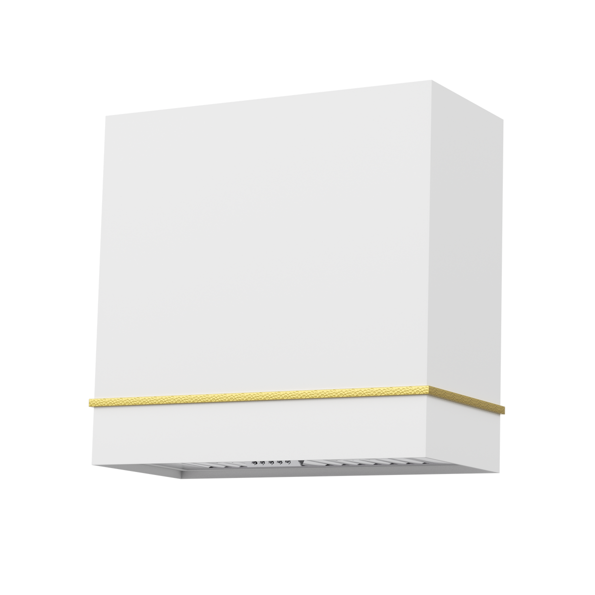 30" Single-Band Stainless Steel Range Hood with Copper Trim