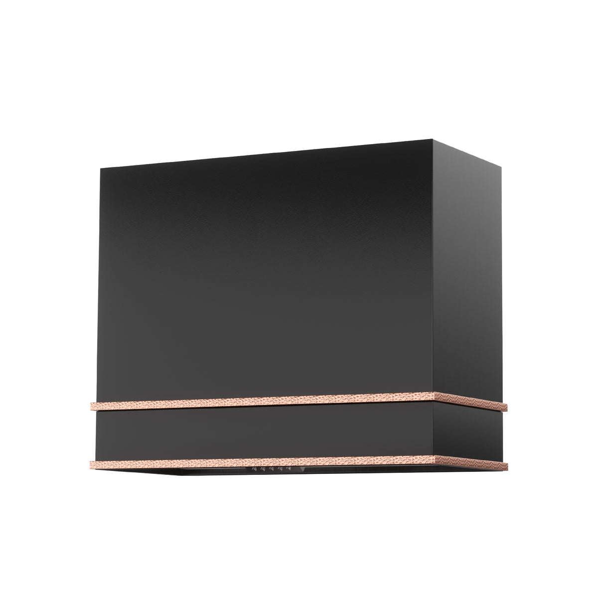 36" Double-Band Stainless Steel Range Hood with Copper Trim
