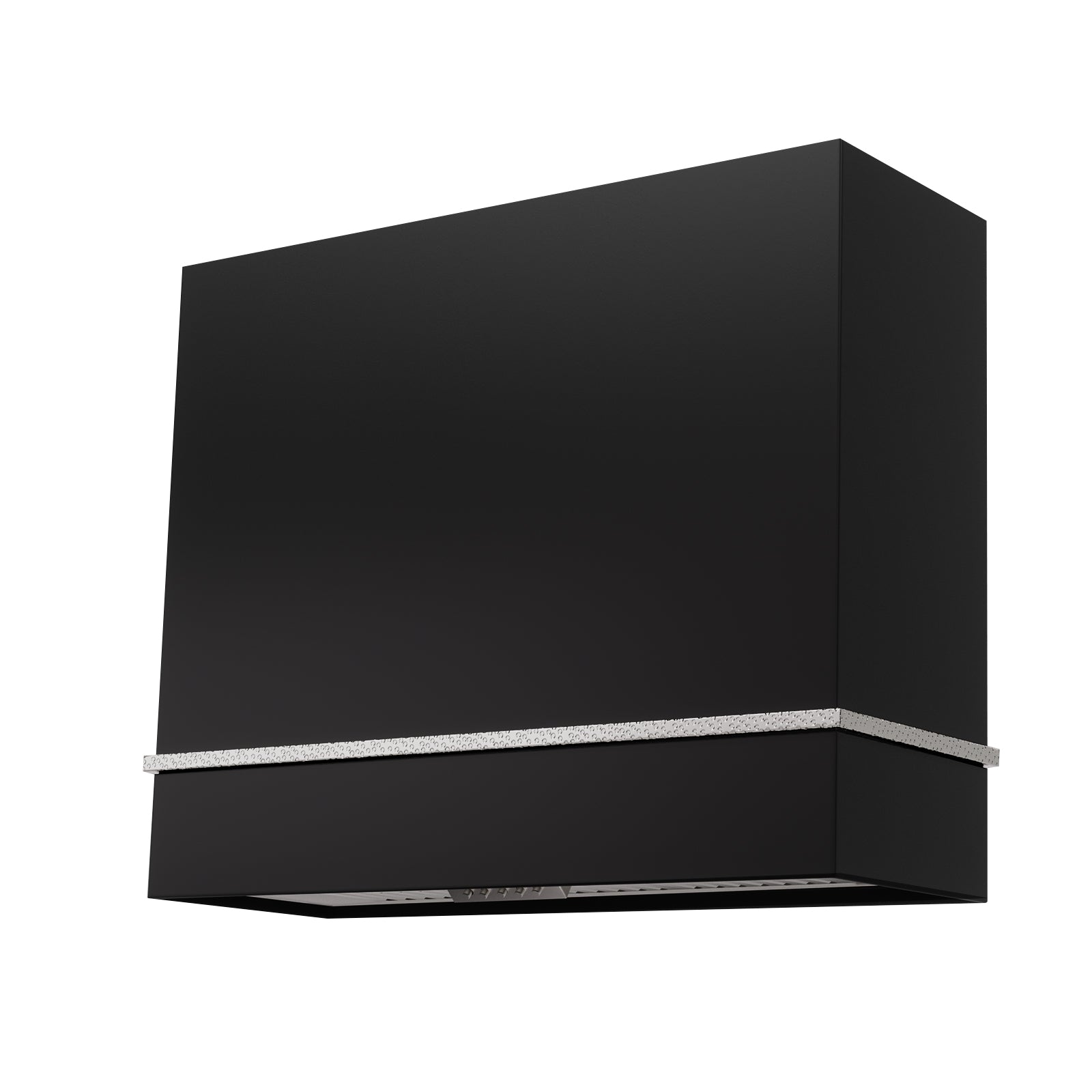 black stainless steel range hood 
