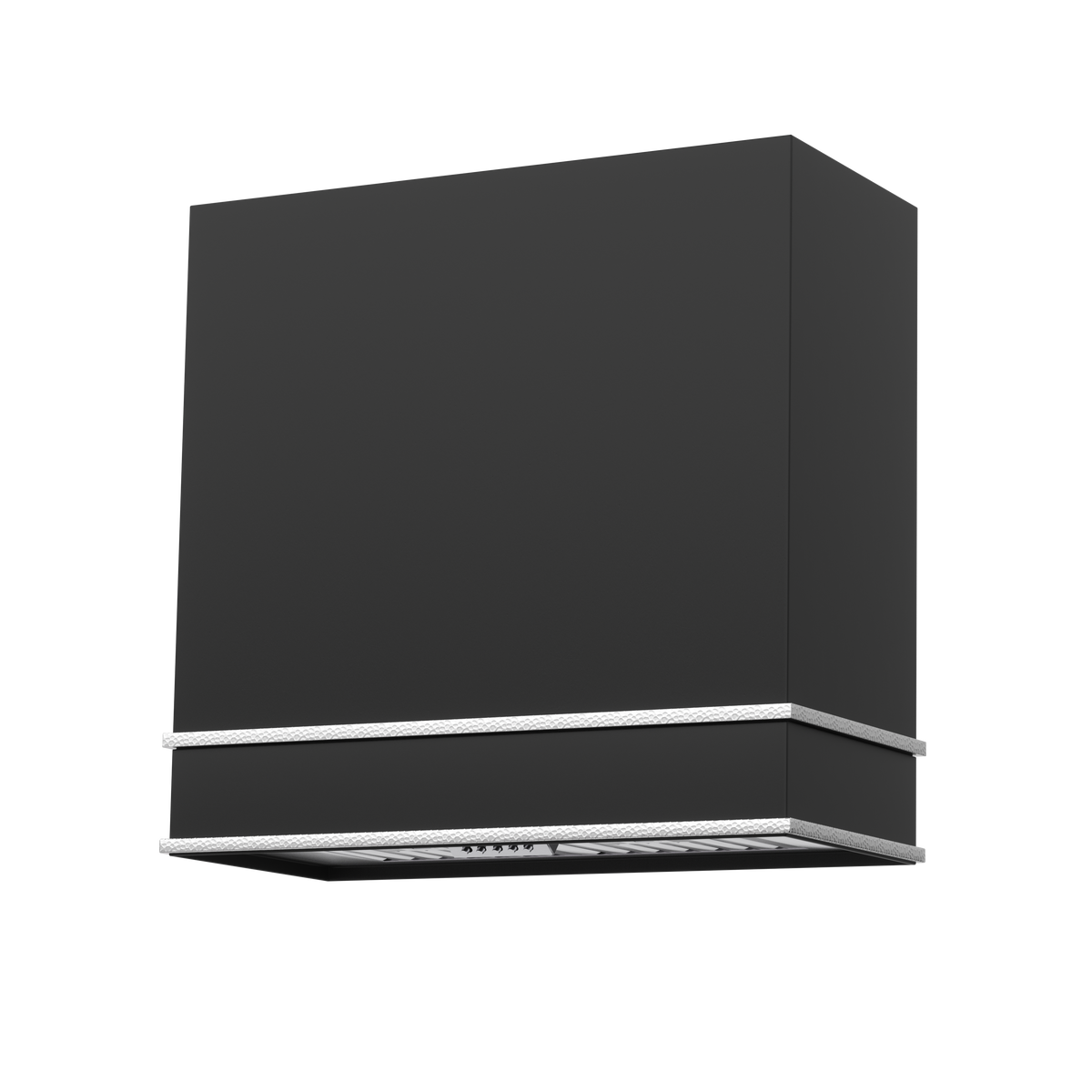 30" Double-Band Stainless Steel Range Hood with Copper Trim