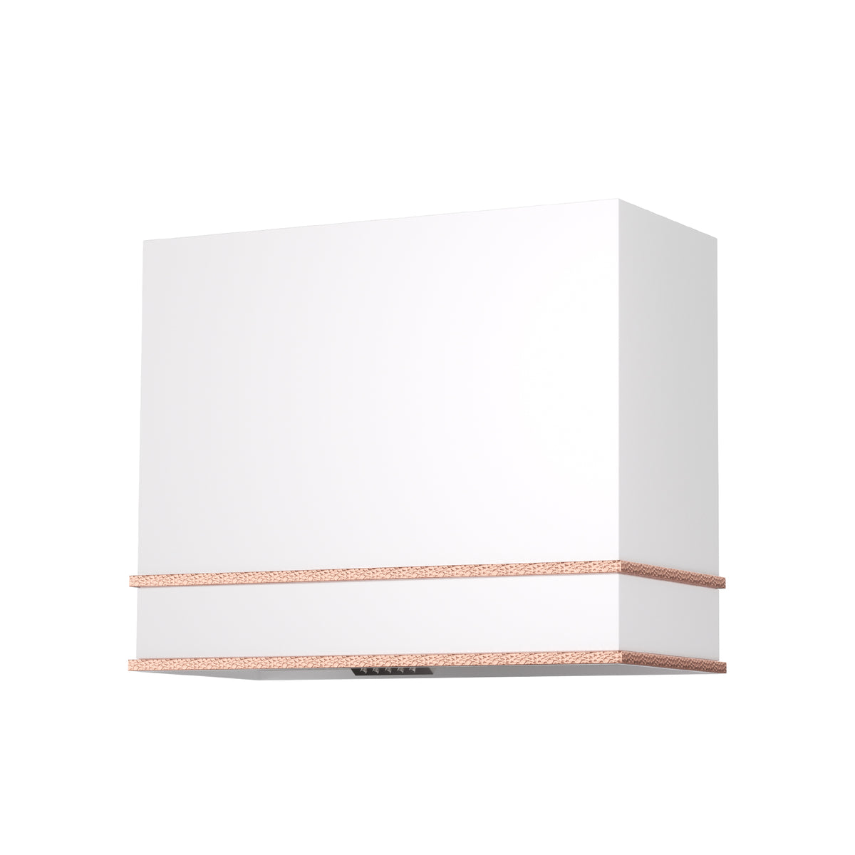 36" Double-Band Stainless Steel Range Hood with Copper Trim