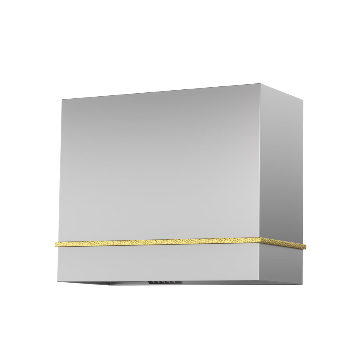 36" Single-Band Stainless Steel Range Hood with Copper Trim