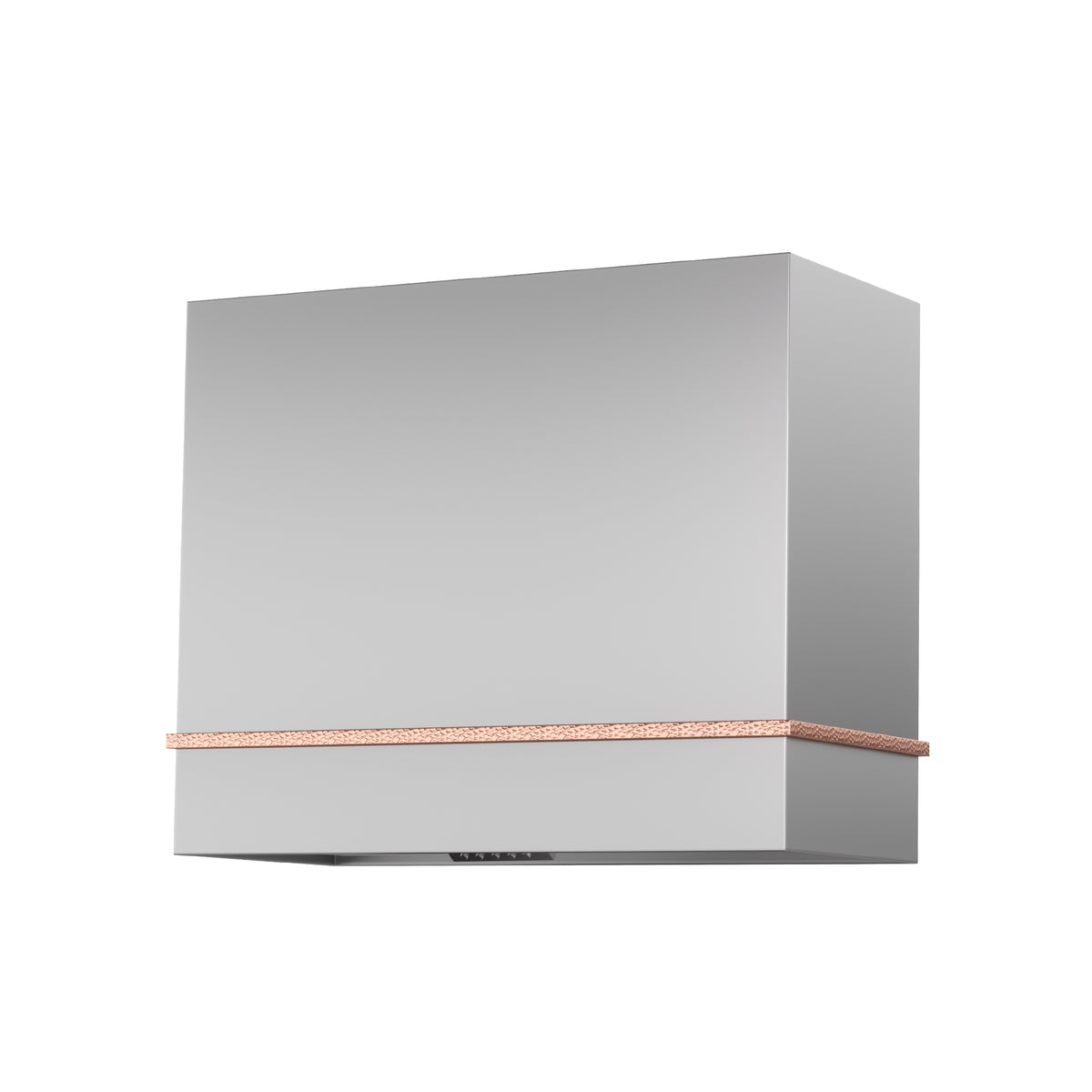 36" Single-Band Stainless Steel Range Hood with Copper Trim