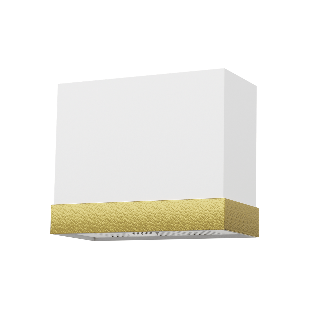 36" Architectural-Band Stainless Steel Range Hood with Copper Trim