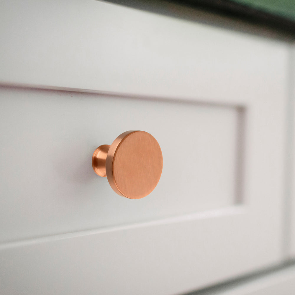Akicon Copper Kitchen Knobs 11/4 inch (32 mm) Diameter 100 S