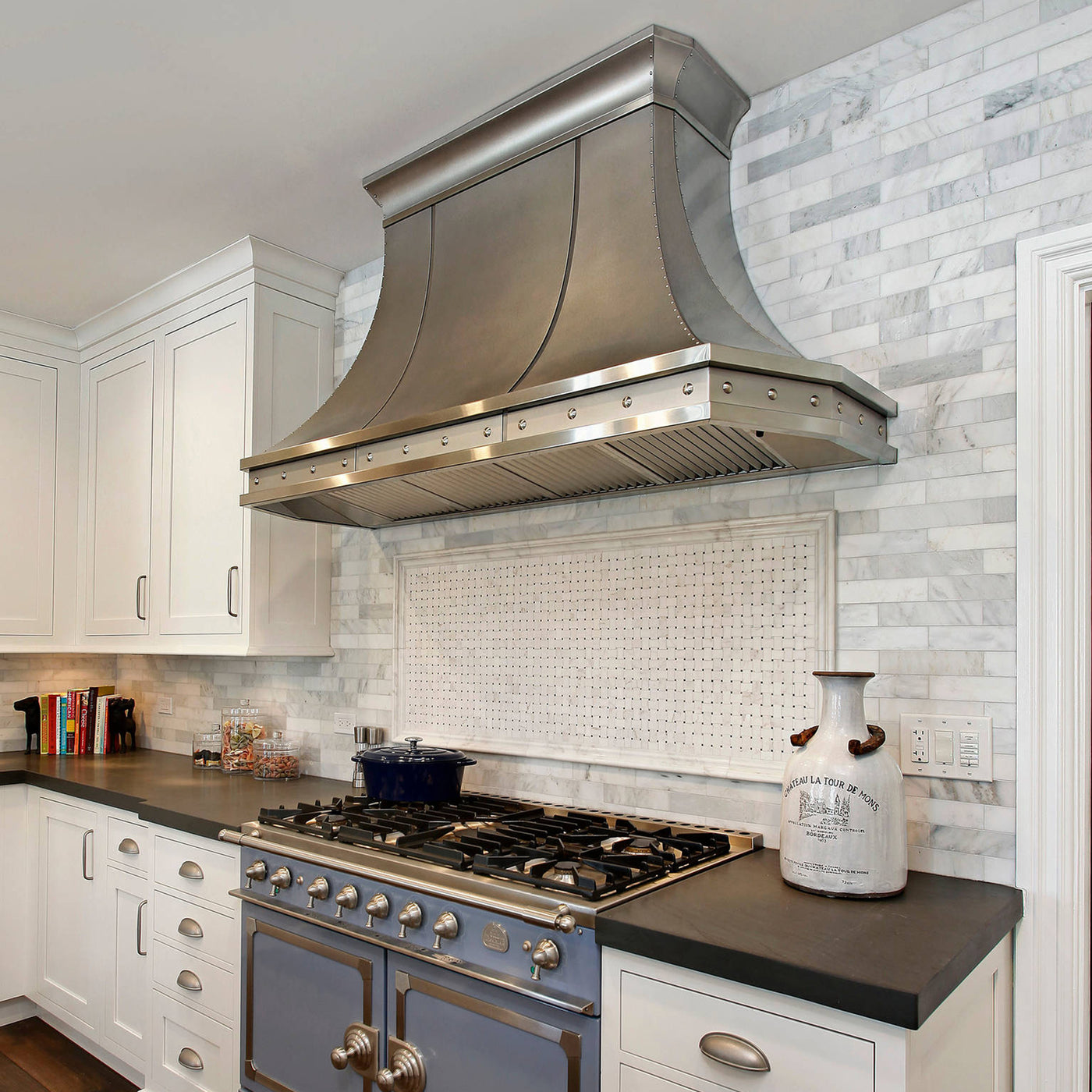 Custom stainless steel range hood