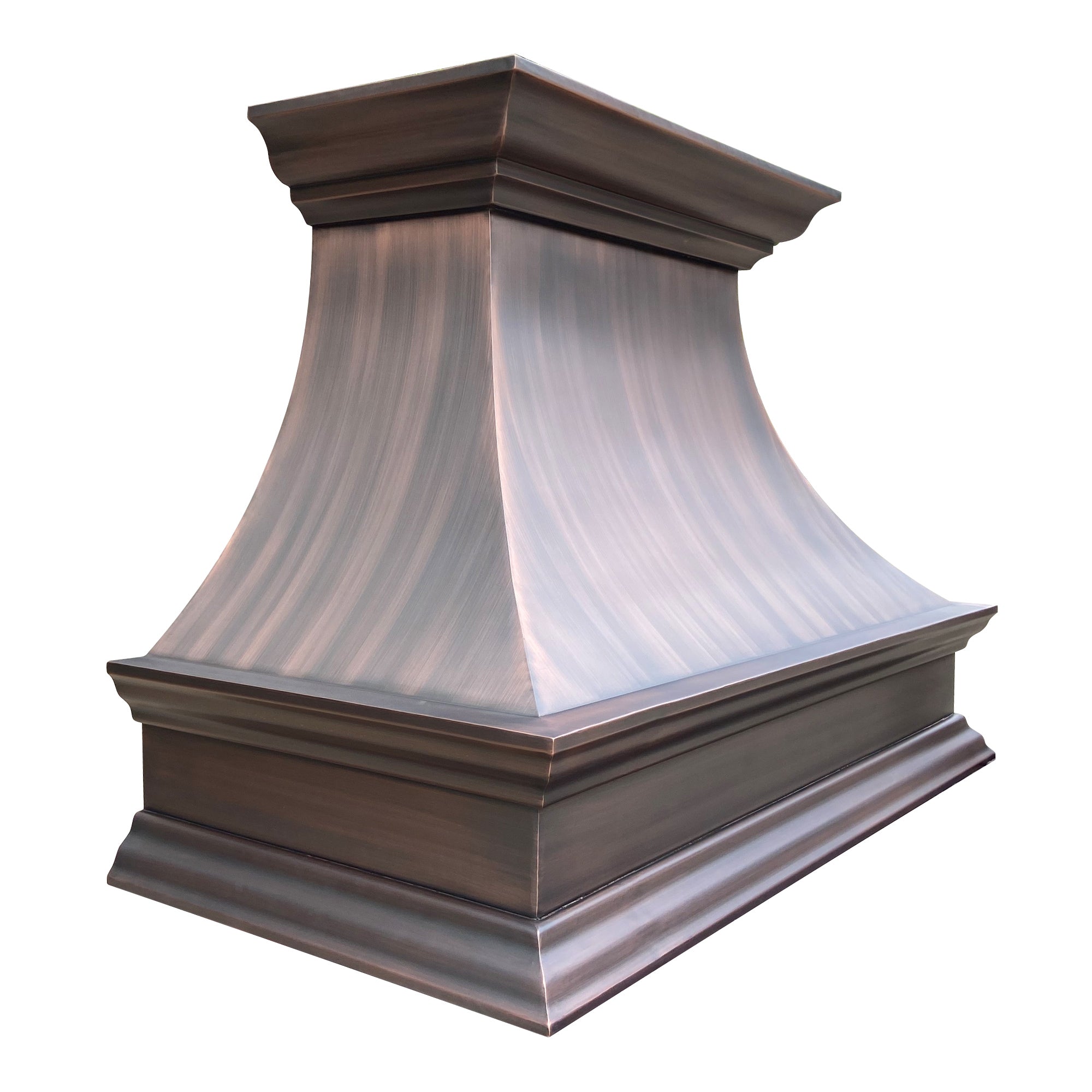 Custom-made copper range hood