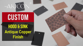 Akicon Dark Antique Copper Smooth Sample