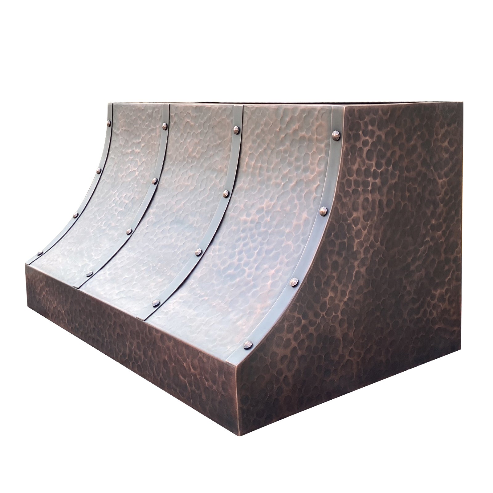 Antique copper range hood