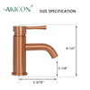 One-Handle Copper Bathroom Sink Faucet - AK40166C