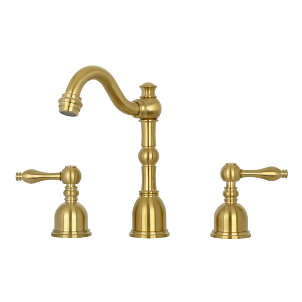 Two-Handle Copper Widespread Bathroom Sink Faucet