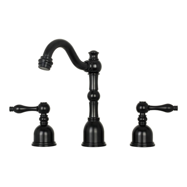 Two-Handle Copper Widespread Bathroom Sink Faucet