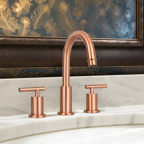 Two-Handle Copper Widespread Bathroom Sink Faucet-AK41566C
