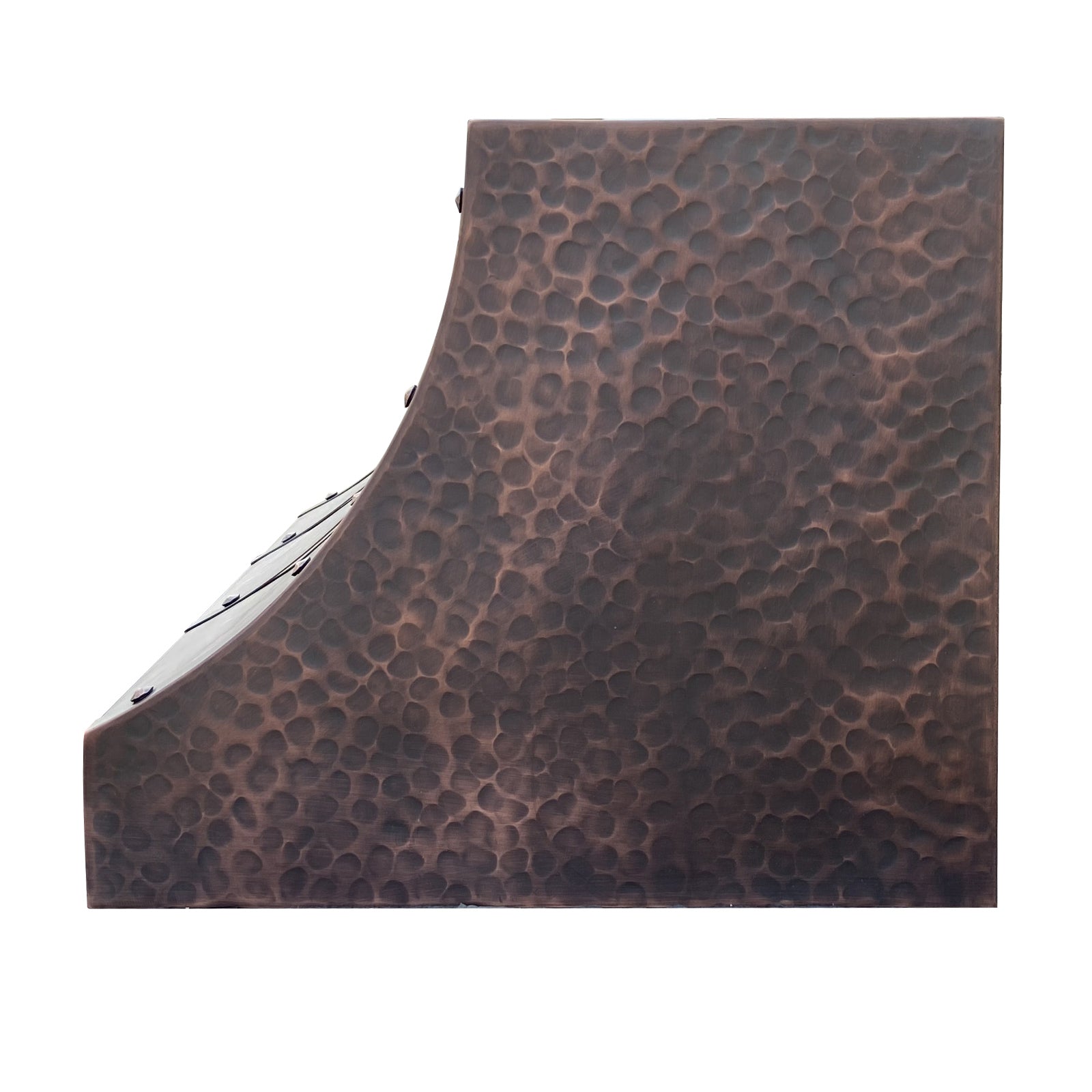 Custom-made copper range hood