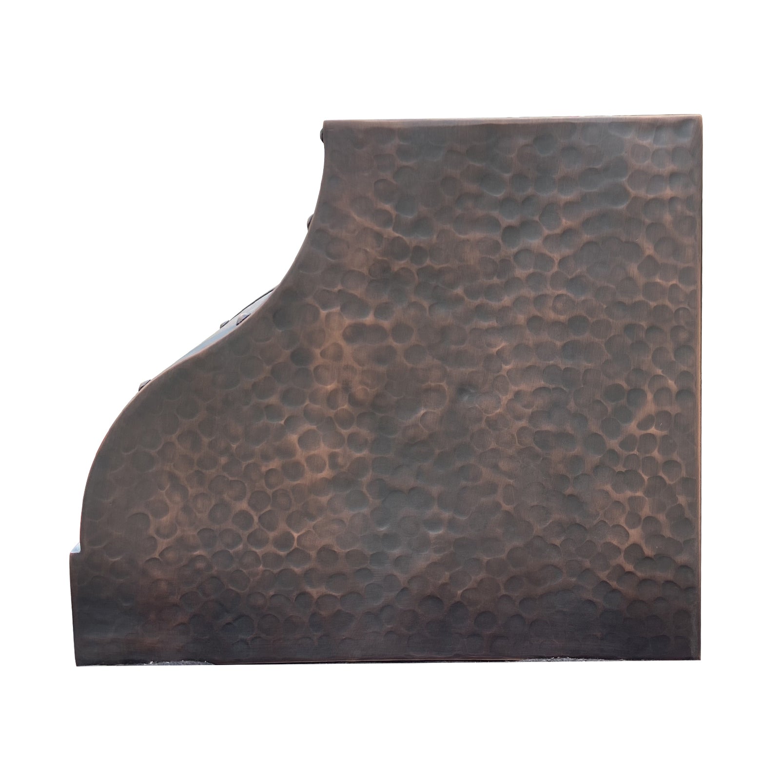 Antique copper range hood