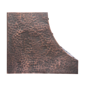 Rustic copper range hood