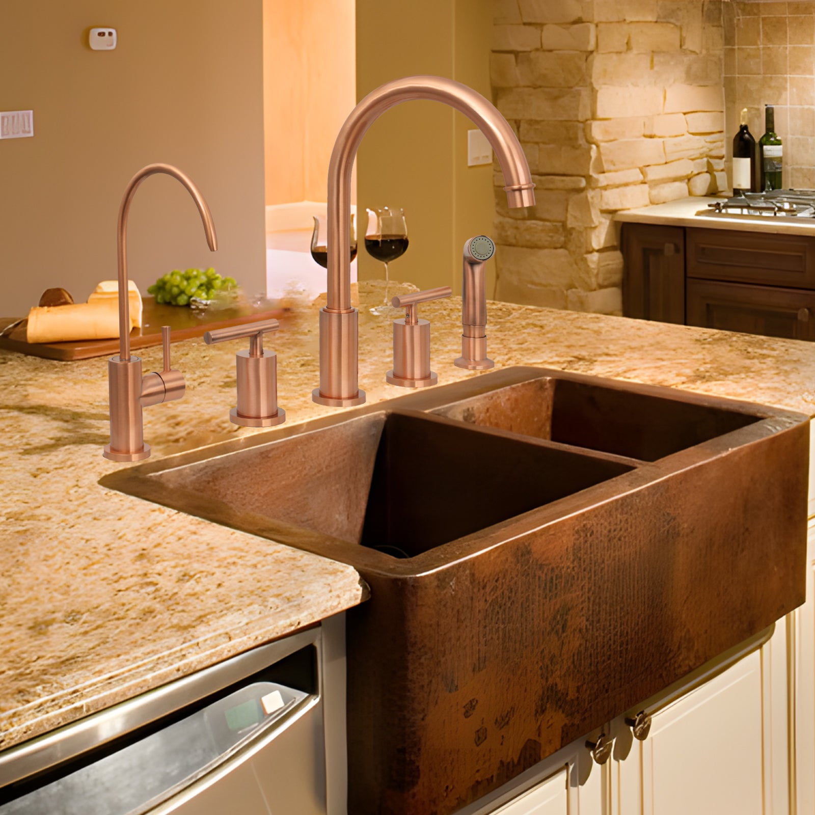 One-Handle Copper Drinking Water Filter Faucet Water Purifier Faucet - AK97703C