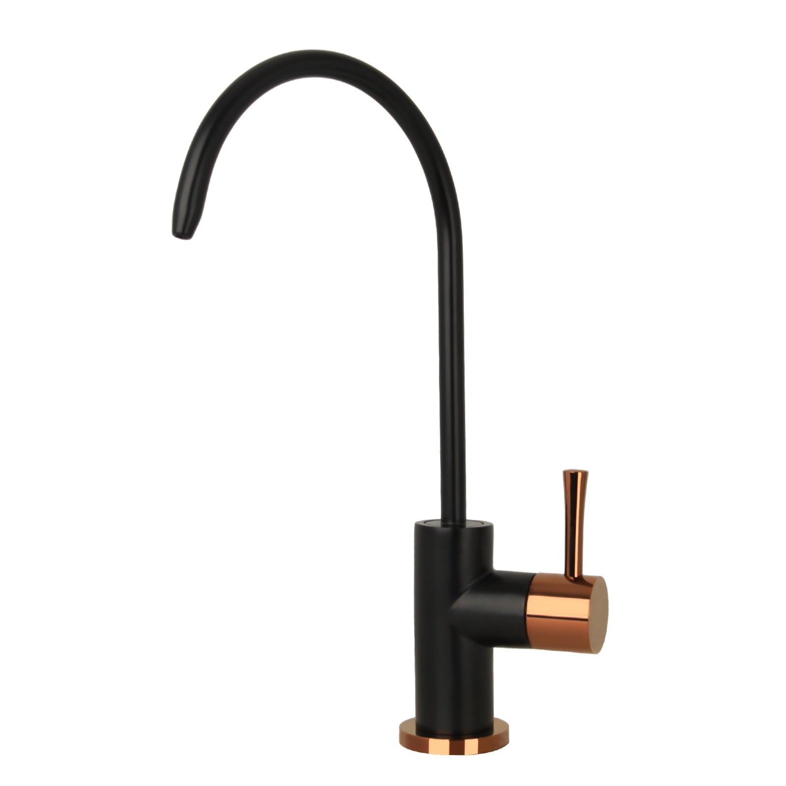 One-Handle Matte Black & Rose Gold Drinking Water Filter Faucet Water Purifier Faucet - AK97703BLRG