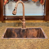 Akicon Equal Bowl Undermount Copper Kitchen Sink - AKS50007-C