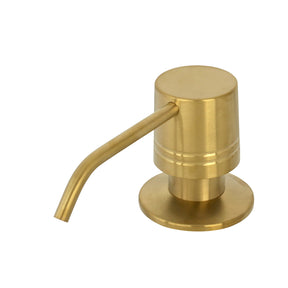 Built in Brushed Gold Soap Dispenser Refill from Top with 17 OZ Bottle - AK81002BTG