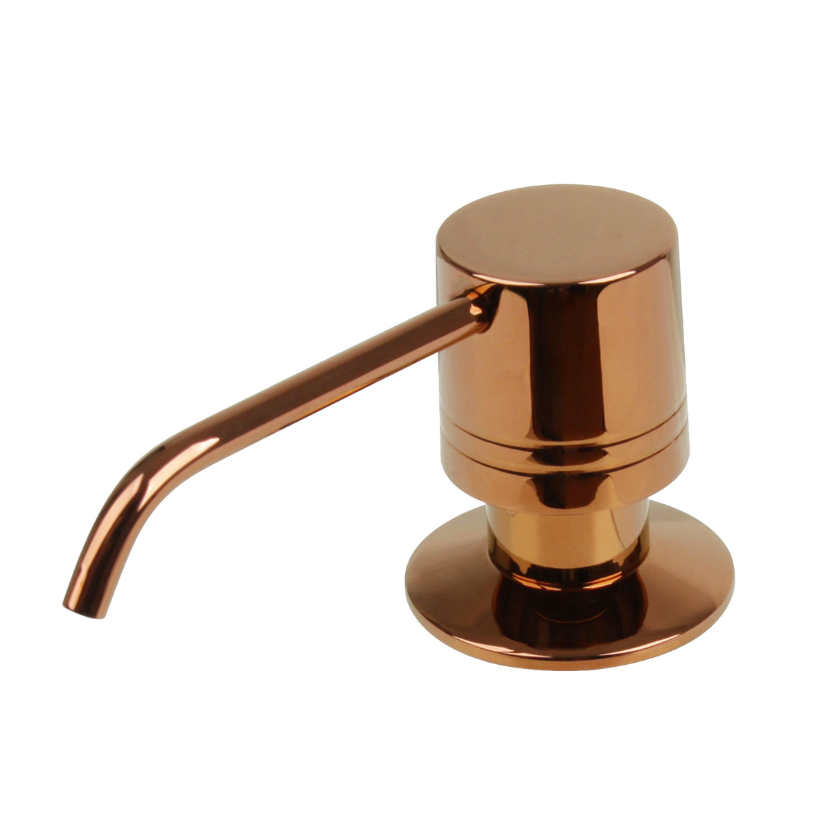 Built in Brushed Rose Gold Soap Dispenser Refill from Top with 17 OZ Bottle - AK81002RG