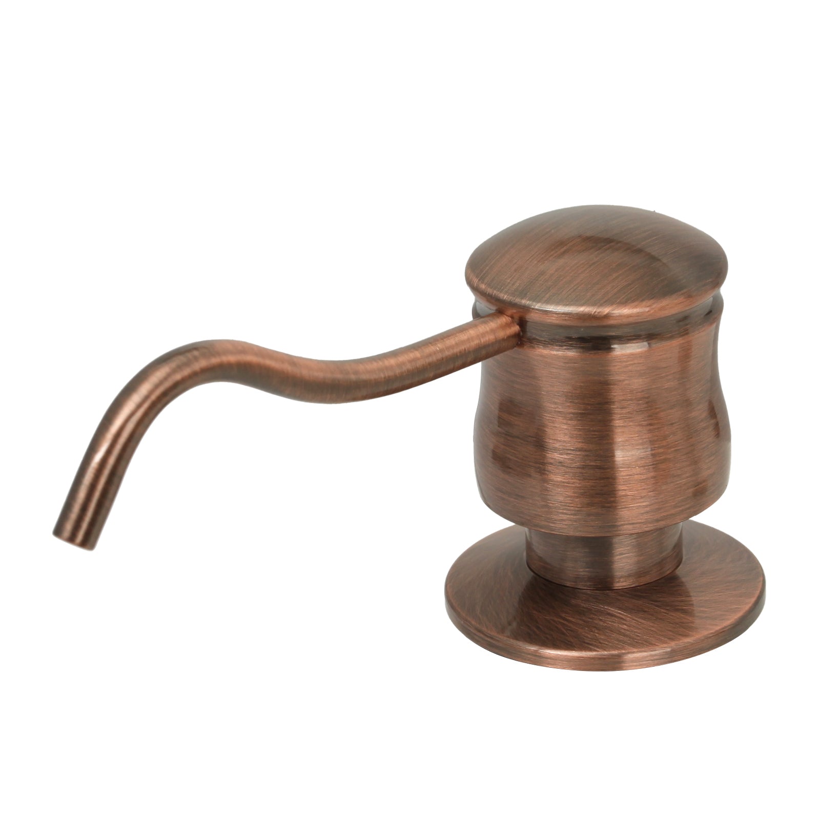 Built in Antique Copper Soap Dispenser Refill from Top with 17 OZ Bottle - AK81006AC