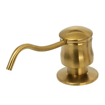 Built in Brushed Gold Soap Dispenser Refill from Top with 17 OZ Bottle - AK81006BTG