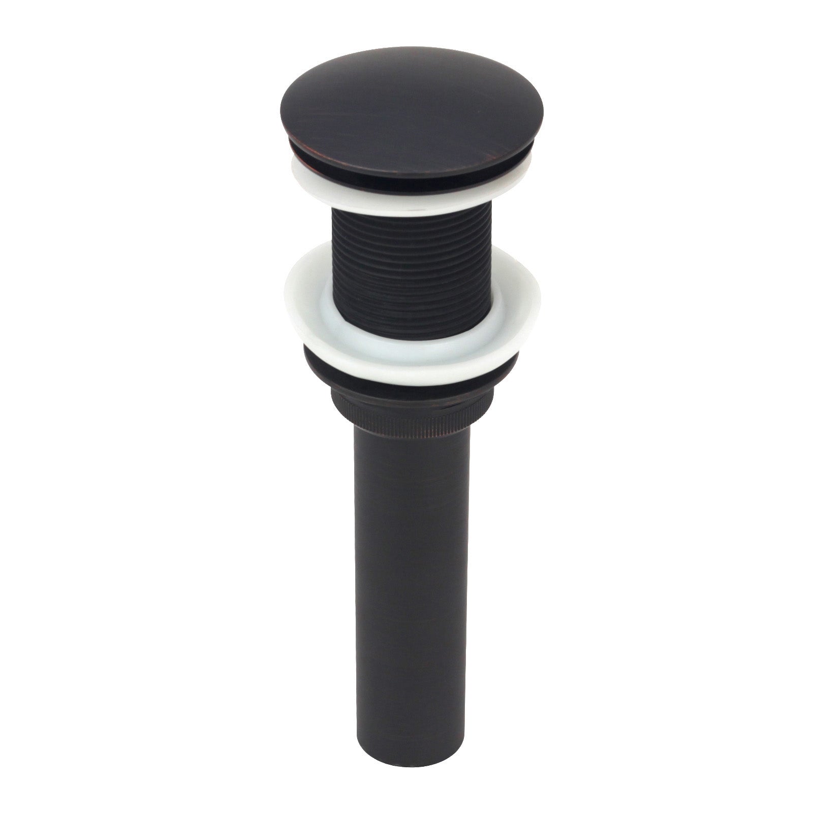 Oil Rubbed Bronze Push Button Bathroom Sink Drain Stopper Without Overflow - AK82001ORB