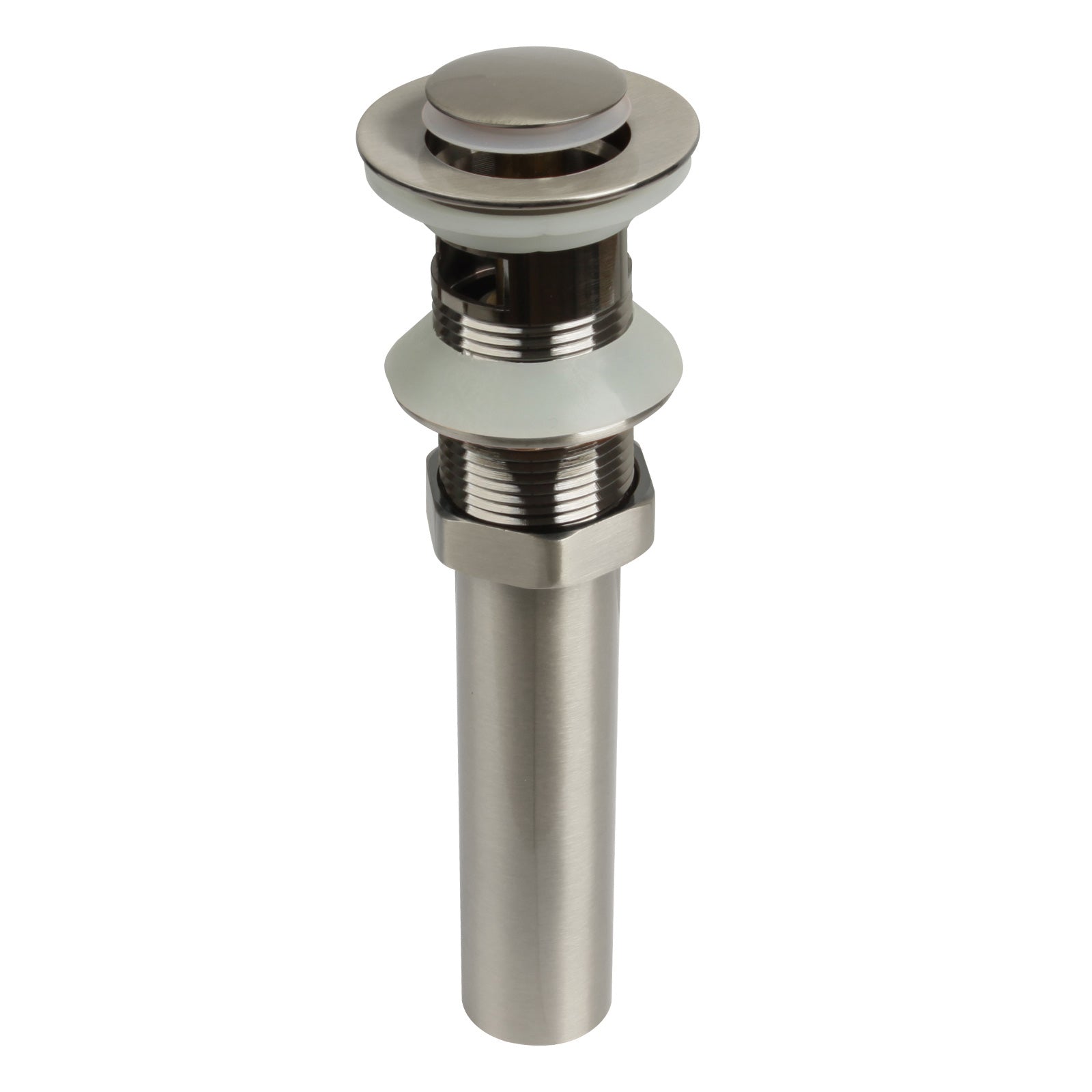 Brushed Nickel Pop up Drain Stopper With Overflow - AK82003BN