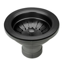 Matte Black Kitchen Sink Stopper Replacement for 3-1/2 Inch Standard Strainer Drain - AK82102MB