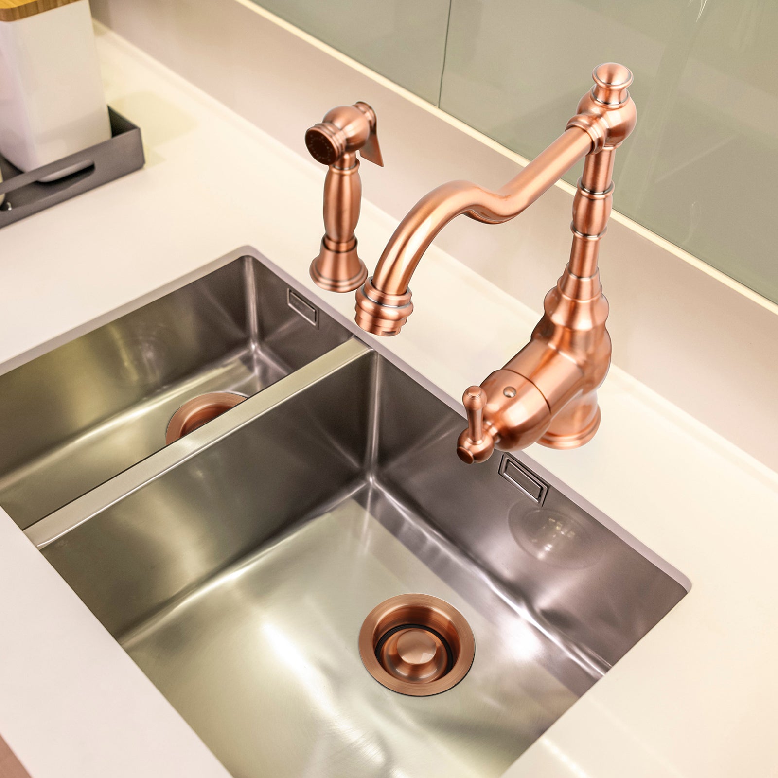 Copper Kitchen Sink Garbage Disposal Flange Stopper - AK82201C