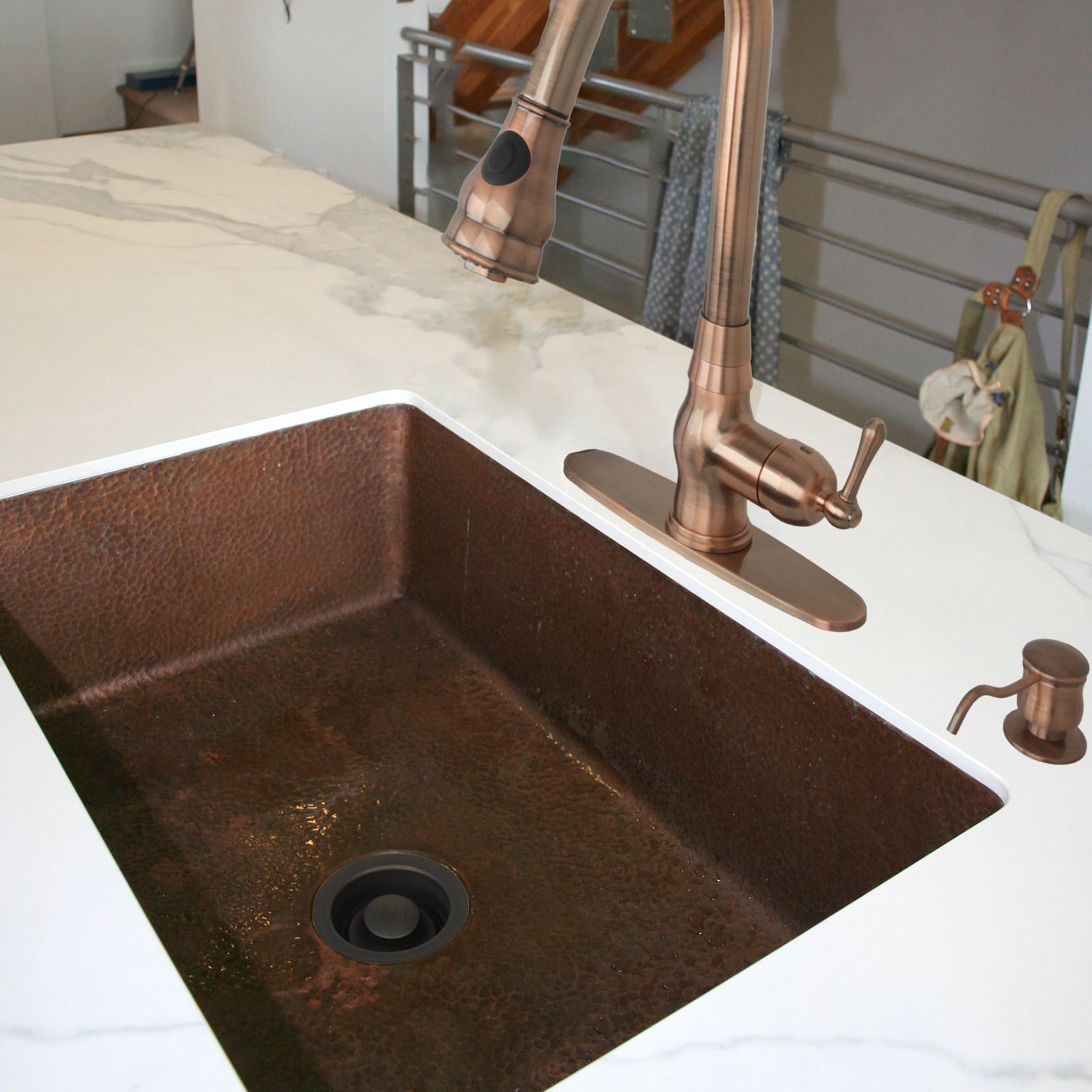 Brushed Gold Kitchen Sink Garbage Disposal Flange Stopper - AK82202BTG