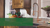 Copper Pre-Rinse Spring Kitchen Faucet, Single Level Solid Brass Kitchen Sink Faucets with Pull Down Sprayer